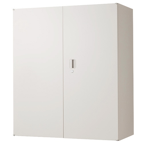 ライオン事務器 (N)LEOオフィスユニット 両開き 上置き 3段 幅900×奥行450×高さ1050mm ホワイト LEW-11H 1台