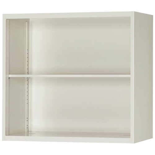 ライオン事務器 (N)LEOオフィスユニット オープン 上置き 2段 幅800×奥行450×高さ750mm ホワイト LEW80-08K 1台