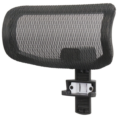 ライオン事務器 (N)LEO メッシュチェアー用ヘッドレスト ブラック(組立設置込) HE-1900-BK 1個