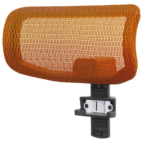 ライオン事務器 (N)LEO メッシュチェアー用ヘッドレスト オレンジ(組立設置込) HE-1900-D 1個