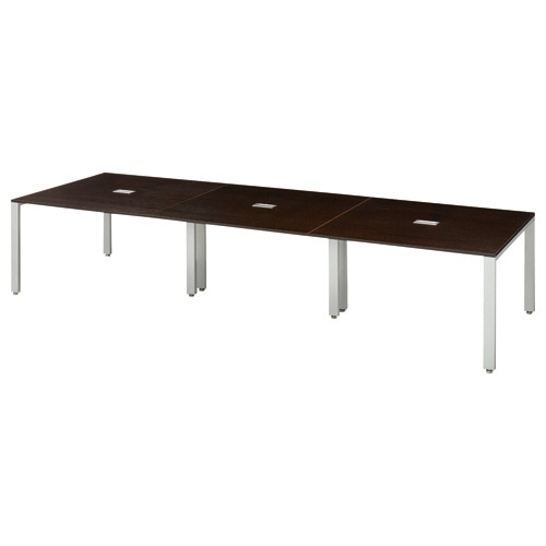 エランサ (N)ジョイントテーブル 幅3600×奥行1200mm ダークブラウン(組立設置込) LBJ-3612DB 1台