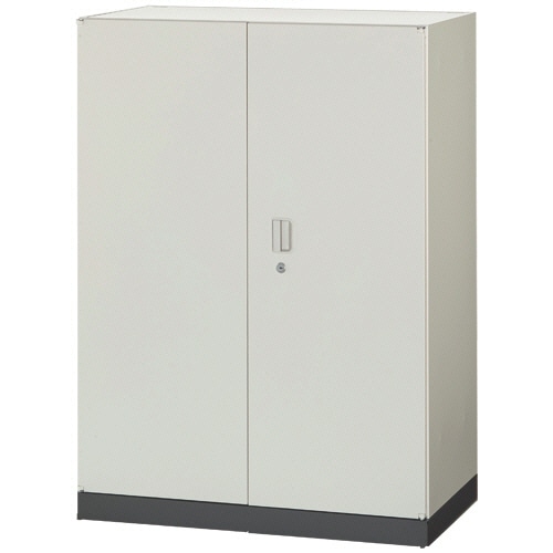 ライオン事務器 (N)LEOオフィスユニット 両開き 下置き 3段 幅800×奥行450×高さ1110mm ホワイト(組立設置込) LEWB80-11H 1台