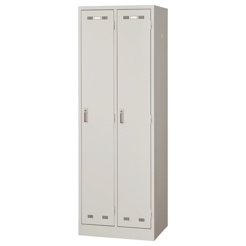 ライオン事務器 (N)LEO ロッカー 2人用 ニューグレー(組立設置込) LE-2N 1台