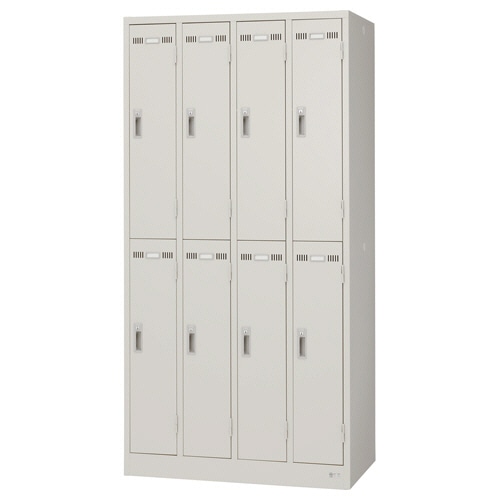 ライオン事務器 (N)LEO ロッカー 8人用 ニューグレー(組立設置込) LE-8N 1台