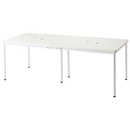 エランサ (N)会議用テーブル 幅2100×奥行900×高さ720mm ホワイト (組立設置込) LAT-2190-WHW 1台