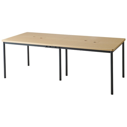 エランサ (N)会議用テーブル 幅2100×奥行900×高さ720mm ナチュラル (組立設置込) LAT-2190-NAK 1台