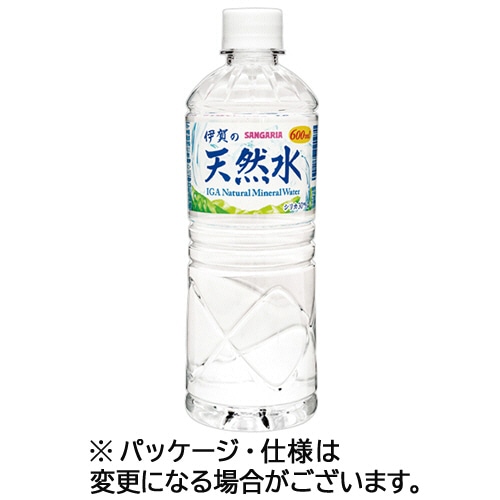 サンガリア　伊賀の天然水　６００ｍＬ　ペットボトル　１ケース（２４本）