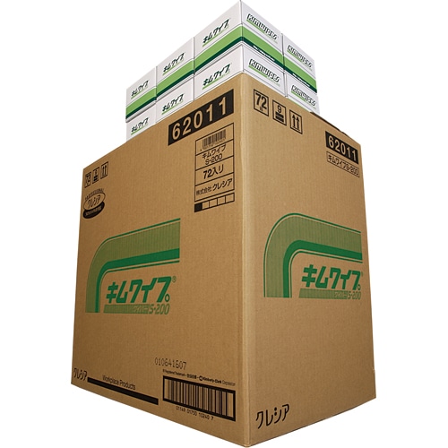 日本製紙クレシア キムワイプ S-200 62011 1セット(14400枚:200枚×72パック)