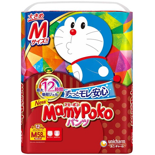 ユニ・チャーム マミーポコパンツ ドラえもん M 1セット(174枚:58枚×3パック)