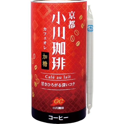 小川珈琲 京都 小川珈琲 カフェオレ 加糖 195g カートカン 1セット(30本:15本×2ケース)