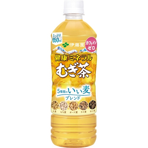 伊藤園 健康ミネラルむぎ茶 5種類のいい麦ブレンド 650ml ペットボトル 1ケース(24本)