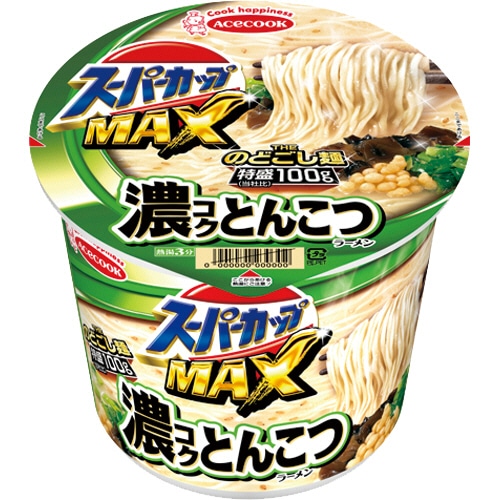 エースコック スーパーカップMAX 濃コクとんこつ 120g 1ケース(12食)