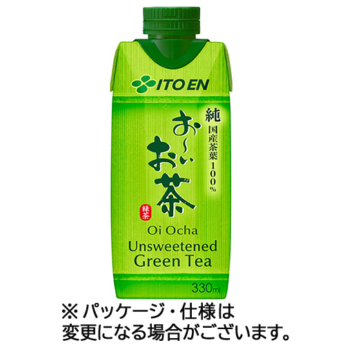 伊藤園　おーいお茶　緑茶　３３０ｍＬ　キャップ付き紙パック　１ケース（１２本）