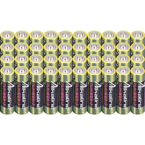 メモレックス・テレックス アルカリ乾電池 単3形 LR6/1.5V40S 1セット(400本:40本×10パック)