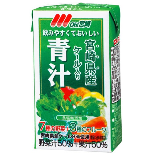 南日本酪農協同 OH!宮崎 青汁 125ml 紙パック 1ケース(24本)