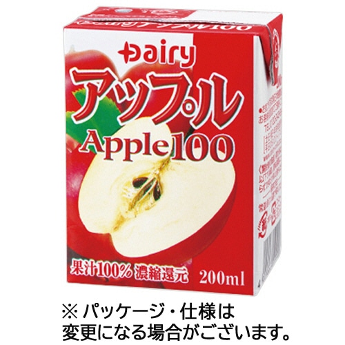 南日本酪農協同 デーリィ アップル100 200mL 紙パック 1ケース(24本)