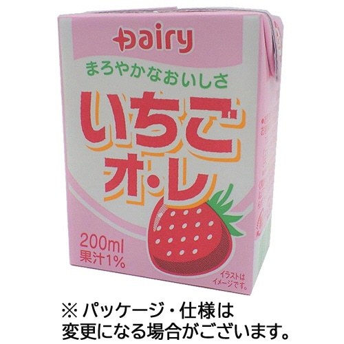 南日本酪農協同 デーリィ いちごオ・レ 200mL 紙パック 1ケース(24本)