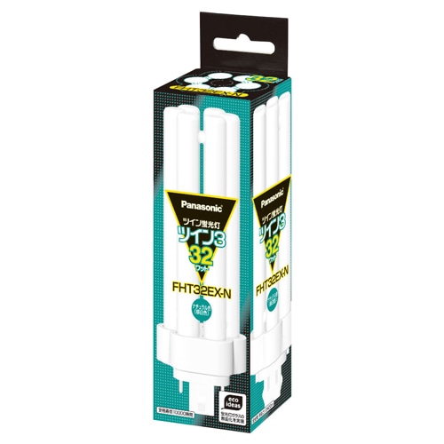 パナソニック ツイン蛍光灯 ツイン3 32W形 昼白色 FHT32EX-N 1セット(10個)