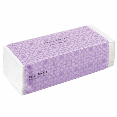 TANOSEE ペーパータオル(エコノミー) 200枚/パック 1セット(210パック)