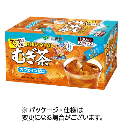 伊藤園 さらさらとける 健康ミネラルむぎ茶 スティック 1セット(300本:100本×3箱)