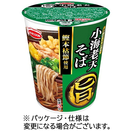 エースコック まる旨 小海老天そば 57g 1ケース(12食)