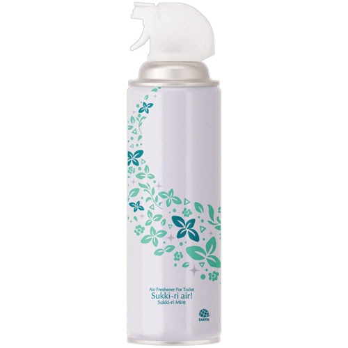 アース製薬 トイレの消臭スプレー スッキーリエア! スッキーリミントの香り 350mL 1セット(3本)