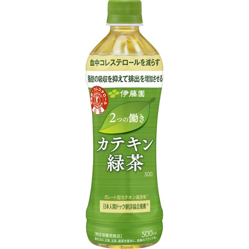 伊藤園 2つの働き カテキン緑茶500 500ml ペットボトル 1ケース(24本)