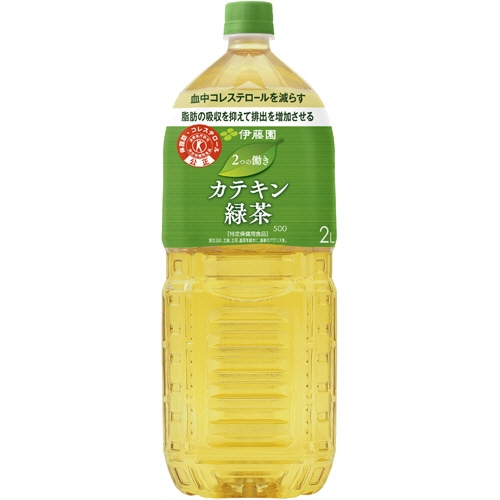 伊藤園 2つの働き カテキン緑茶500 2L ペットボトル 1ケース(6本)
