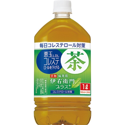 サントリー 伊右衛門プラス コレステロール対策 1L ペットボトル 1ケース(12本)