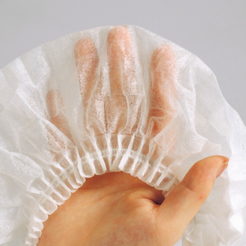 (ケア商品)(まとめ)シンガー ギャザーキャップ袋入 ホワイト 50枚入×3パック