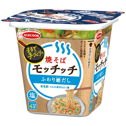 エースコック 塩焼そばモッチッチ ふわり鰹だし 97g 1ケース(12食)