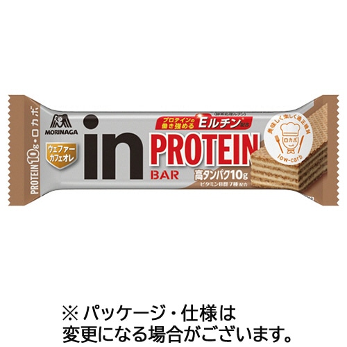 森永製菓 inバープロテイン ウェファーカフェオレ 1セット(12本)