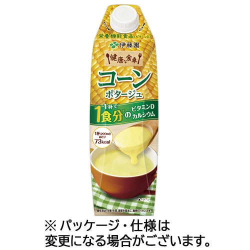 伊藤園 コーンポタージュ 1000mL 紙パック(口栓付) 1ケース(6本)