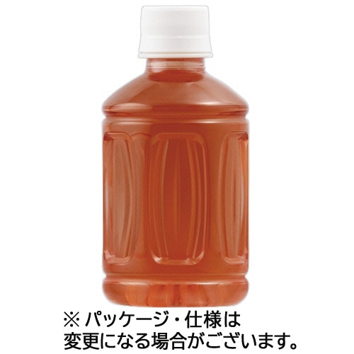 富永貿易　神戸茶房　麦茶　ラベルレス　２８０ｍＬ　ペットボトル　１セット（９６本：２４本×４ケース）