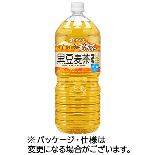 伊藤園　健康ミネラルむぎ茶　黒豆麦茶　２Ｌ　ペットボトル　１ケース（６本）
