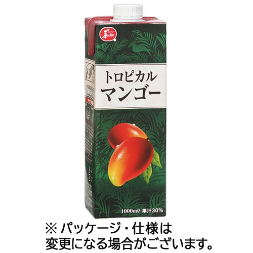 熊本県果実農業協同組合連合会 ジューシー トロピカルマンゴー 1000mL 紙パック(口栓付) 1セット(12本:6本×2ケース)