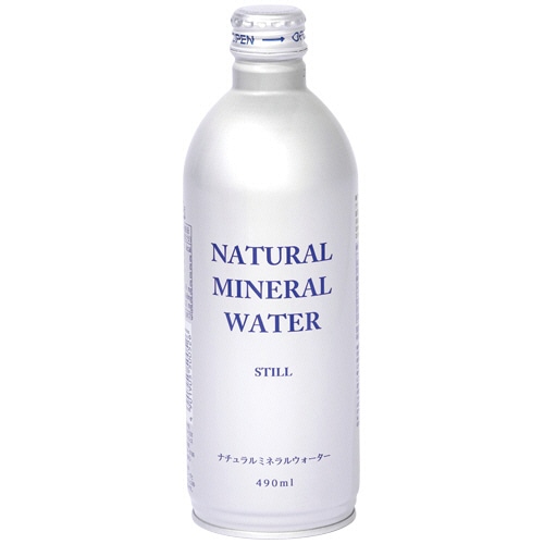 ジャスティス ナチュラルミネラルウォーター 490mL ボトル缶 1ケース(24本)