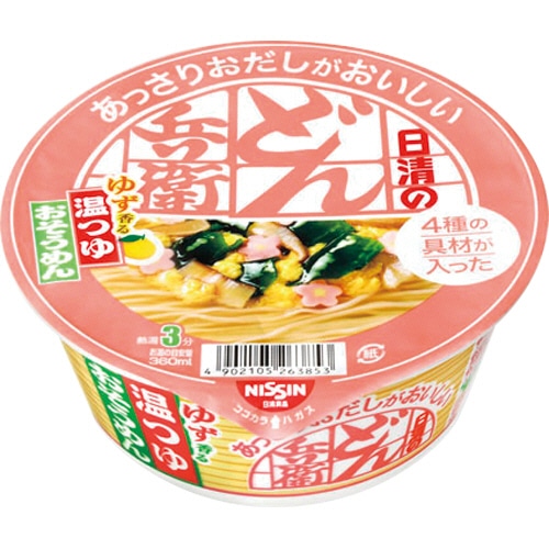 日清食品 日清のあっさりおだしがおいしいどん兵衛 4種の具材が入った温つゆおそうめん 69g 1ケース(12食)