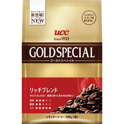 UCC ゴールドスペシャル リッチブレンド 330g(粉)/袋 1セット(3袋)