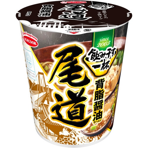 エースコック 飲み干す一杯 尾道 背脂醤油ラーメン タテ型 67g 1ケース(12食)