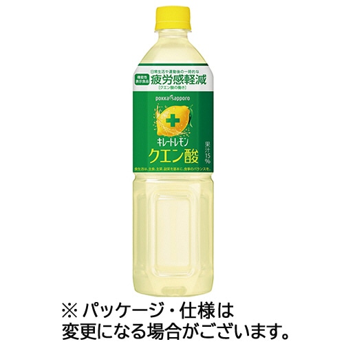 ポッカサッポロ　キレートレモン　クエン酸　９００ｍＬ　ペットボトル　１ケース（１２本）