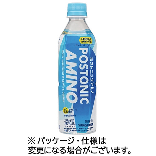サンガリア　氷晶ポストニックアミノ　５００ｇ　ペットボトル　１ケース（２４本）