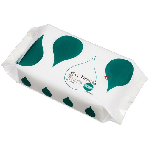 TANOSEE 高濃度アルコール除菌ウエットティッシュ 詰替用 1セット(1600枚:80枚×20パック)
