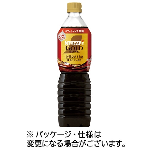 ネスレ ネスカフェ ゴールドブレンド 上質なひとときボトルコーヒー カフェインレス無糖 720mL ペットボトル 1ケース(12本)