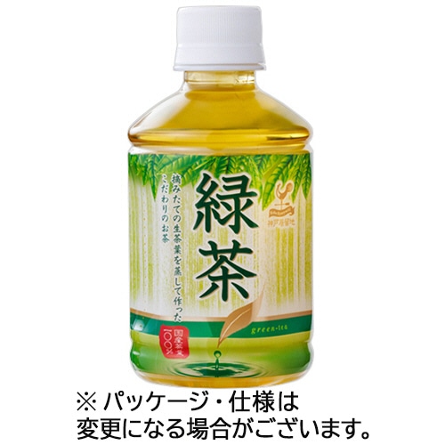 富永貿易 神戸居留地 緑茶 280mL ペットボトル 1ケース(24本)