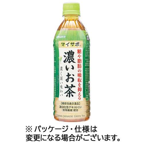 サンガリア マイサポ濃いお茶 500ml ペットボトル 1ケース(24本)