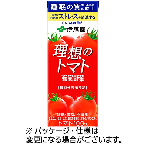 伊藤園 充実野菜 理想のトマト 200mL 紙パック 1ケース(24本)