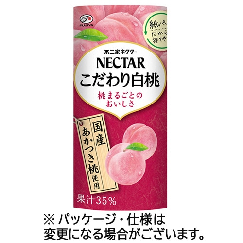 不二家 ネクターこだわり白桃 195g カートカン 1ケース(24本)