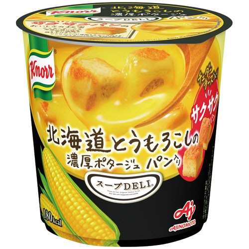 味の素 クノール スープDELI 北海道とうもろこしの濃厚ポタージュ パン入り 38.2g 1ケース(48食)