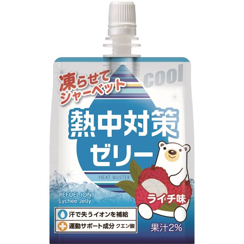 赤穂化成 熱中対策ゼリー ライチ味 150g 1セット(72パック:24パック×3ケース)